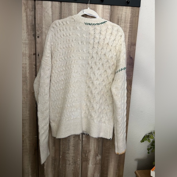 NWOT Anthropologie John + Jenn OMG Cabled Cardigan Sweater, M - Picture 5 of 7